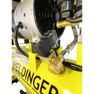 FK65 pro WELDINGER Fl�sterkompressor 90 l Luftabgabe innenbeschichteter Tank 9 bar max