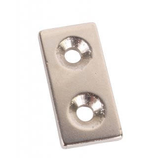 Neodym-Magnet 40 x 20 x 5 mm für Werkzeugordnung zum Anschrauben