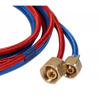 Brenner fr Ltfreund Mini 2 m Schlauch Anschlsse 1/4 rechts + 3/8 links
