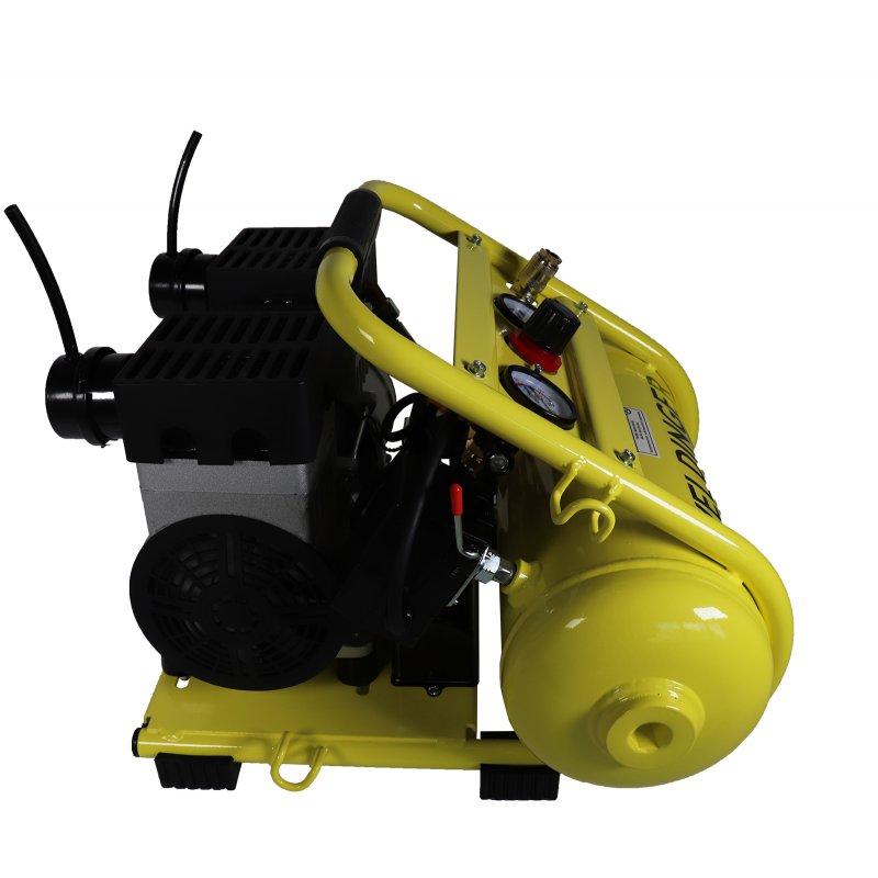 WELDINGER Flüsterkompressor FK 120 Compact 980W + Druckluftset 6-teilig - Nur 60dB