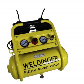 WELDINGER FK128 compact Flsterkompressor  980 W Druckregler beschichteter Tank