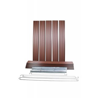 GARDINGER Premium-Hochbeet Anbausatz WPC feuerverzinkt 115x80x75 cm