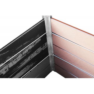 GARDINGER Premium-Hochbeet Anbausatz WPC feuerverzinkt 115x80x75 cm