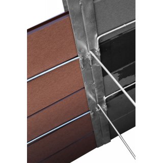 GARDINGER Premium-Hochbeet Anbausatz WPC feuerverzinkt 115x80x75 cm