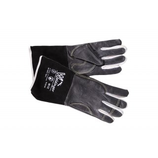 WIGpro Schweierhandschuhe Rindnarbenleder schwarz mit...