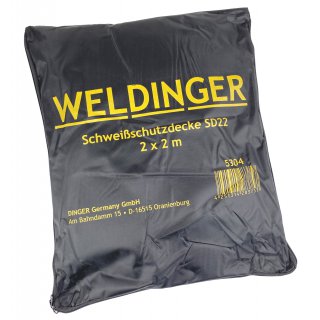 Schweißschutzdecke SD22 2x 2 m Fiberglas Schweißermatte / Schweißerdecke WELDINGER