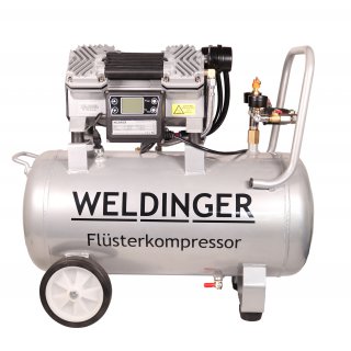 FK190 Alu pro WELDINGER Flsterkompressor 1500 W 3-12 bar 36 l Aluminiumtank nur 19 kg Gewicht