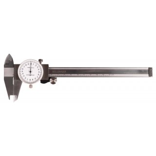 WELDINGER Pr�zisions-Uhrenmessschieber mit Feststellschraube, Messbereich 150 mm
