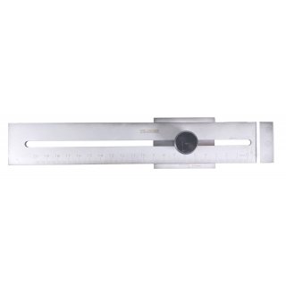 Edelstahl-Streichma 0-200 mm mit Feststellschraube aus Metall WELDINGER