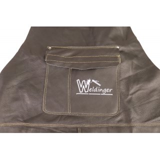 WELDINGER Schwei�ersch�rze Premium schwarz Rindnarbenleder 98x80 cm