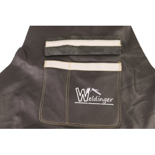 WELDINGER Schwei�ersch�rze Premium schwarz Rindnarbenleder 98x80 cm