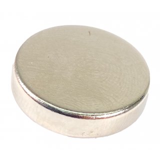 Neodym-Magnet 20 x 5 mm rund ohne Loch