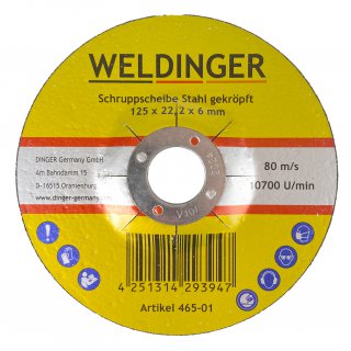 Winkelschleifer WS-1400el   125 mm Drehzahlregelung Konstantelektronik 4 m Kabel WELDINGER