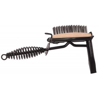 WELDINGER Schlackehammer COMBI mit Stahl Drahtb�rste 3-reihig auswechselbar