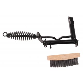 WELDINGER Schlackehammer COMBI mit Stahl Drahtb�rste 3-reihig auswechselbar