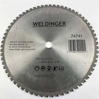 Ersatzsgeblatt fr Metallkreissge MS-356 vario 355x25,4 mm von WELDINGER