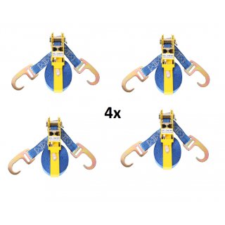 SET 4x WELDINGER Zurrgurt Gre M 5 m x 25 mm Gurtmagazin...