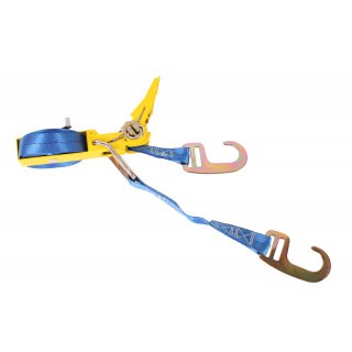 SET 4x WELDINGER Zurrgurt Gre M 5 m x 25 mm Gurtmagazin Ratsche (400/800 kg 2 Haken Spanngurt)