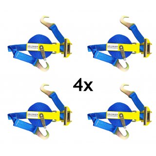 SET 4x WELDINGER Zurrgurt Gre L 5,5 m x 35 mm...