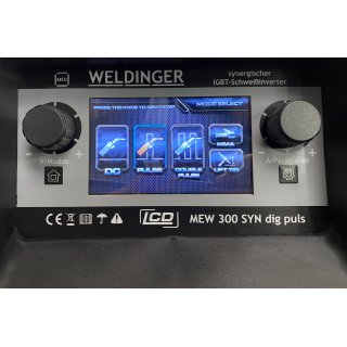 WELDINGER Kombi-Schweißinverter MEW 300 SYN dig puls professional (400 V, 300 A)