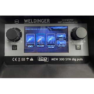 WELDINGER Kombi-Schweiinverter MEW 300 SYN dig puls professional (400 V, 300 A)