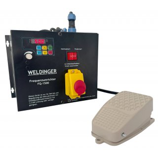 WELDINGER Frequenzumrichter FQ-1500 mit Not Aus Fu�pedal f�r Motoren bis 1500 W
