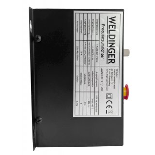 WELDINGER Frequenzumrichter FQ-1500 mit Not Aus Fu�pedal f�r Motoren bis 1500 W