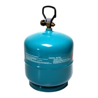 Leere befllbare Gasflasche 3 kg Propan Butan